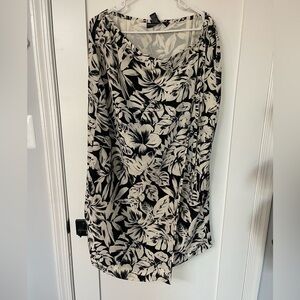 Silk long wrap skirt